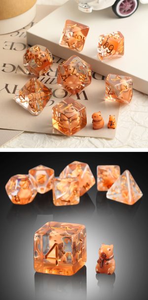 Capybara dice set - dice set