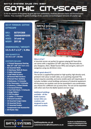 Gothic Cityscape - front view