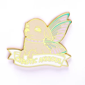 Alternative Alignments Enamel Pin Chaotic Anxious