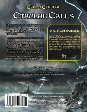 Call of Cthulhu Cults of Cthulhu Back