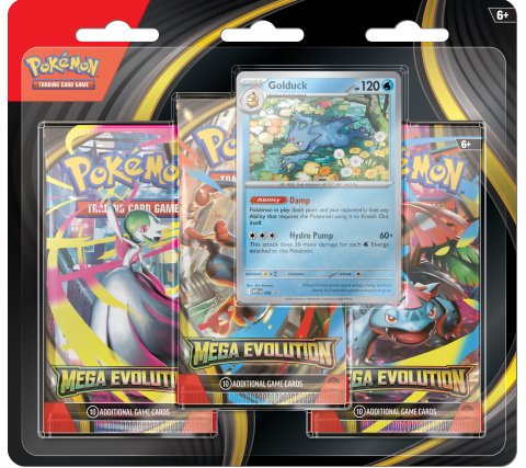 Mega Evolution 3-pack Blister Golduck