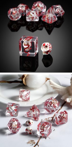 Dice Habbit Bloody Skull Inclusion Dice